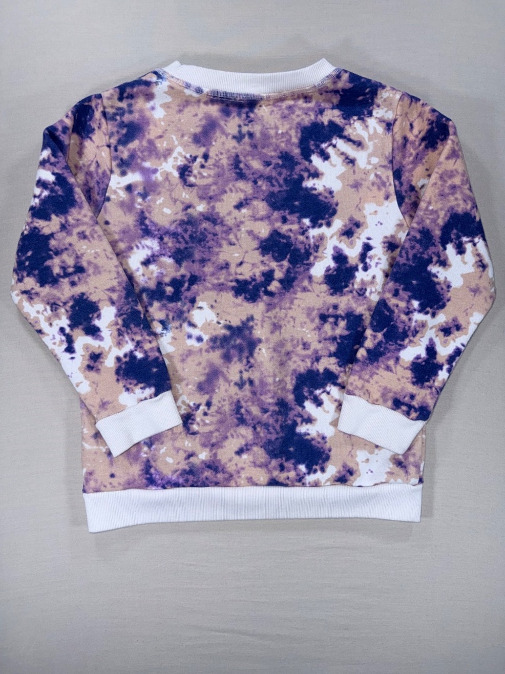 Pony Tails Girls Cloud Tie Dye Crewneck Sweatshirt Purple M 10/12 EUC - Picture 2 of 5